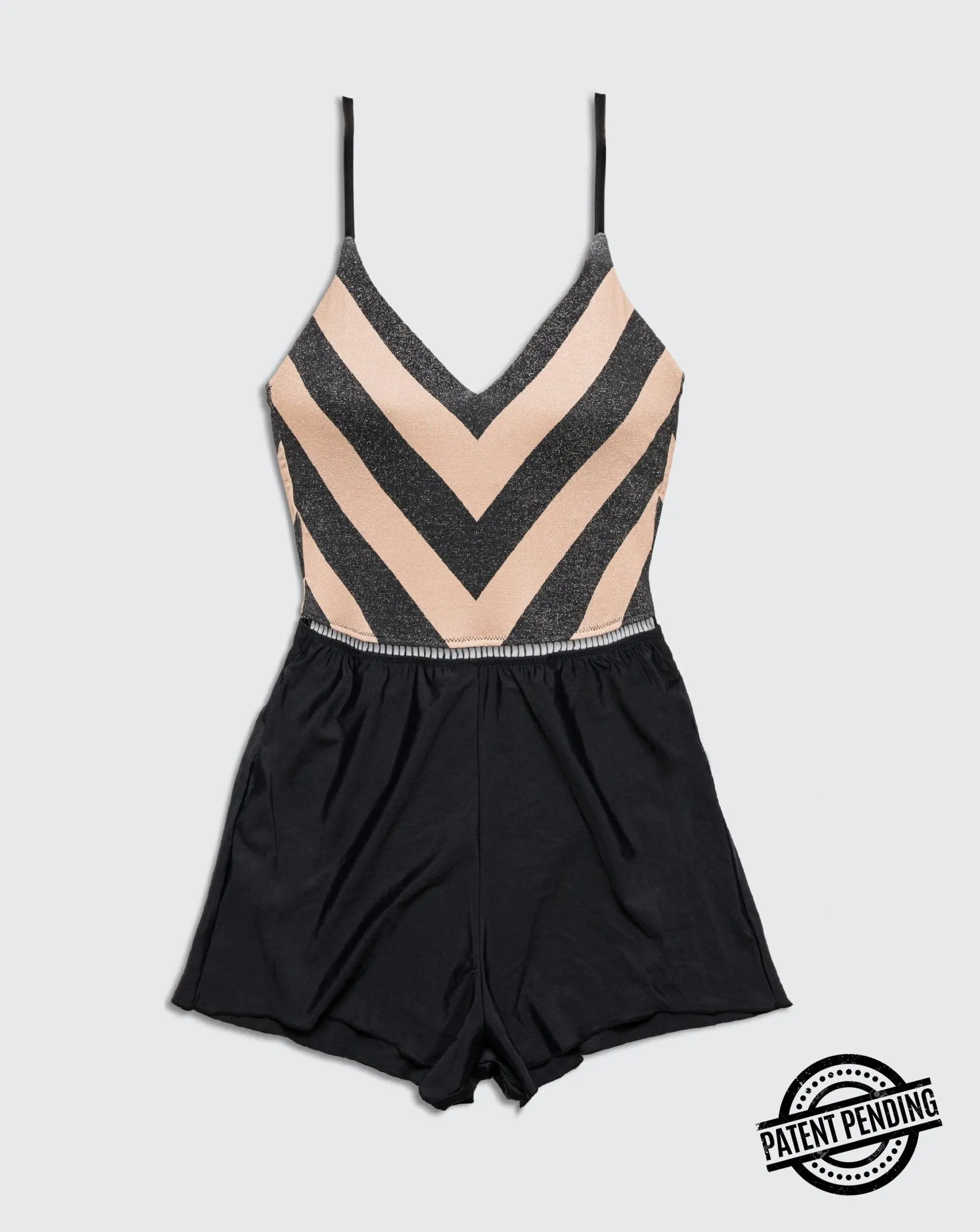 Overall Arava Black Nude Stripes
