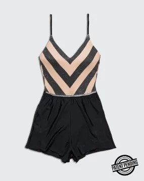 Overall Arava Black Nude Stripes