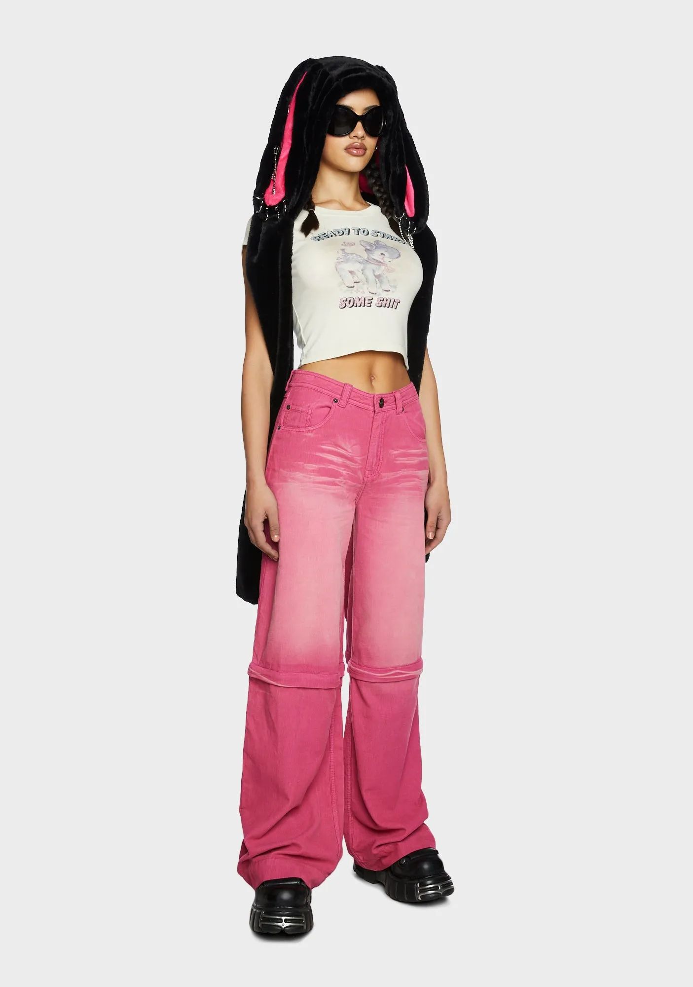 Paradise Cord Zip Cargo Pants