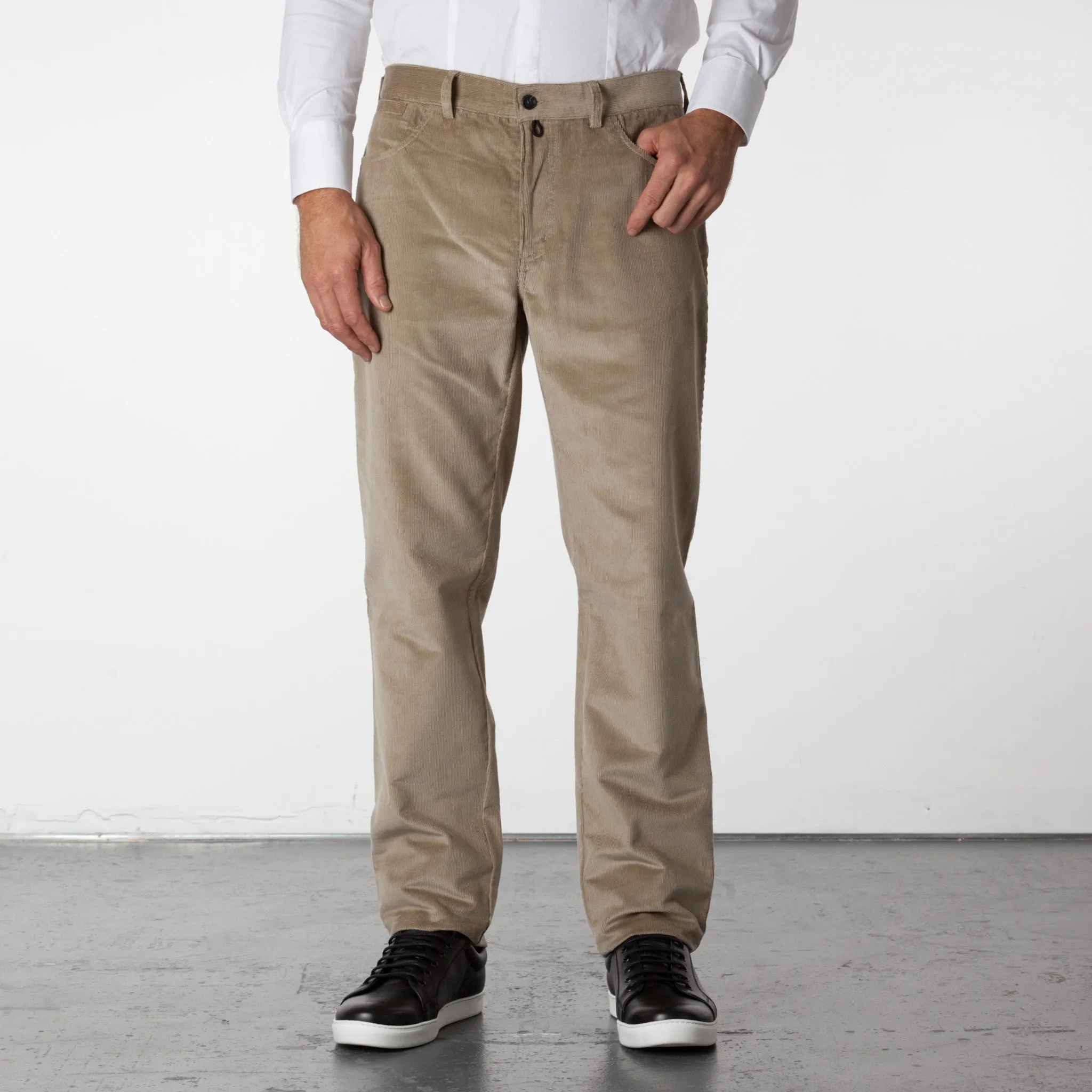 Parker 5 Pocket Corduroy Pants - Beige