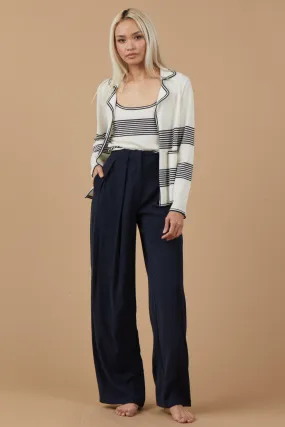 Pleated Wide Leg Trousers