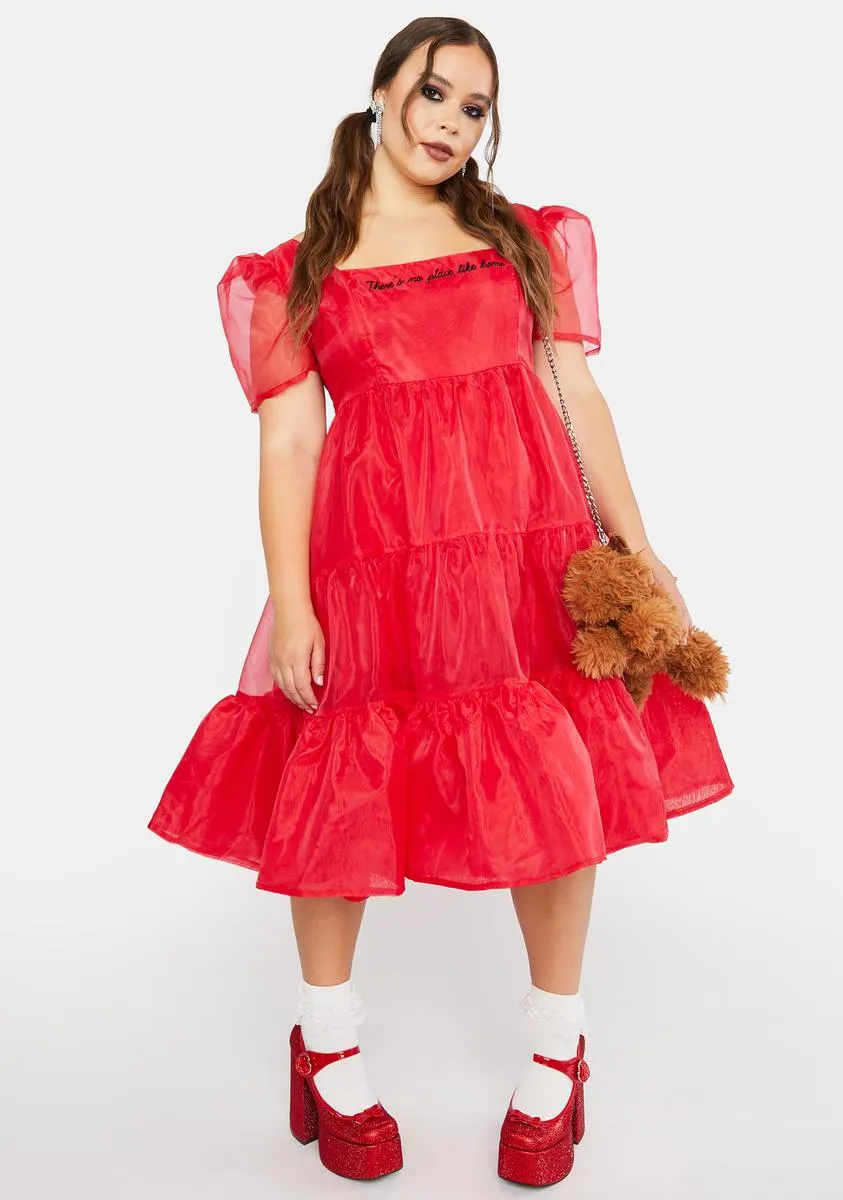 Plus Click Your Heels Midi Dress