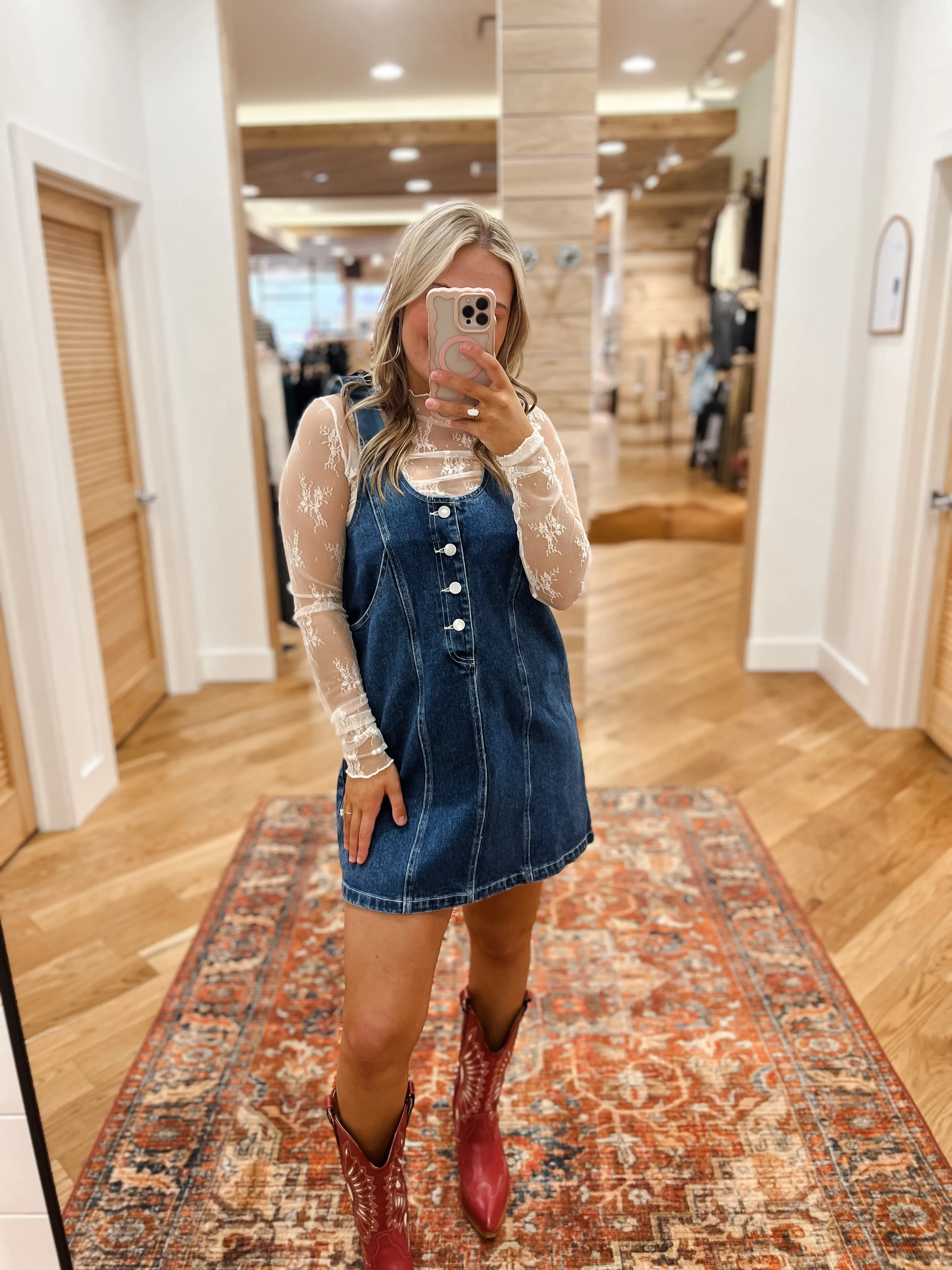 Poppy Denim Overall Dress
