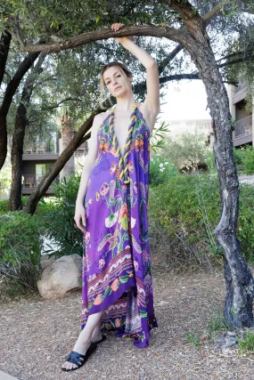 Purple Designer Maxi Dress