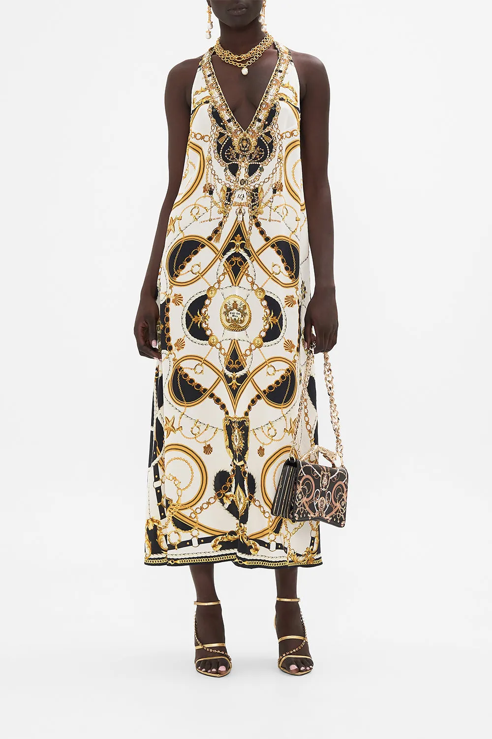 RACER BACK DRESS WITH HARDWARE SEA CHARM