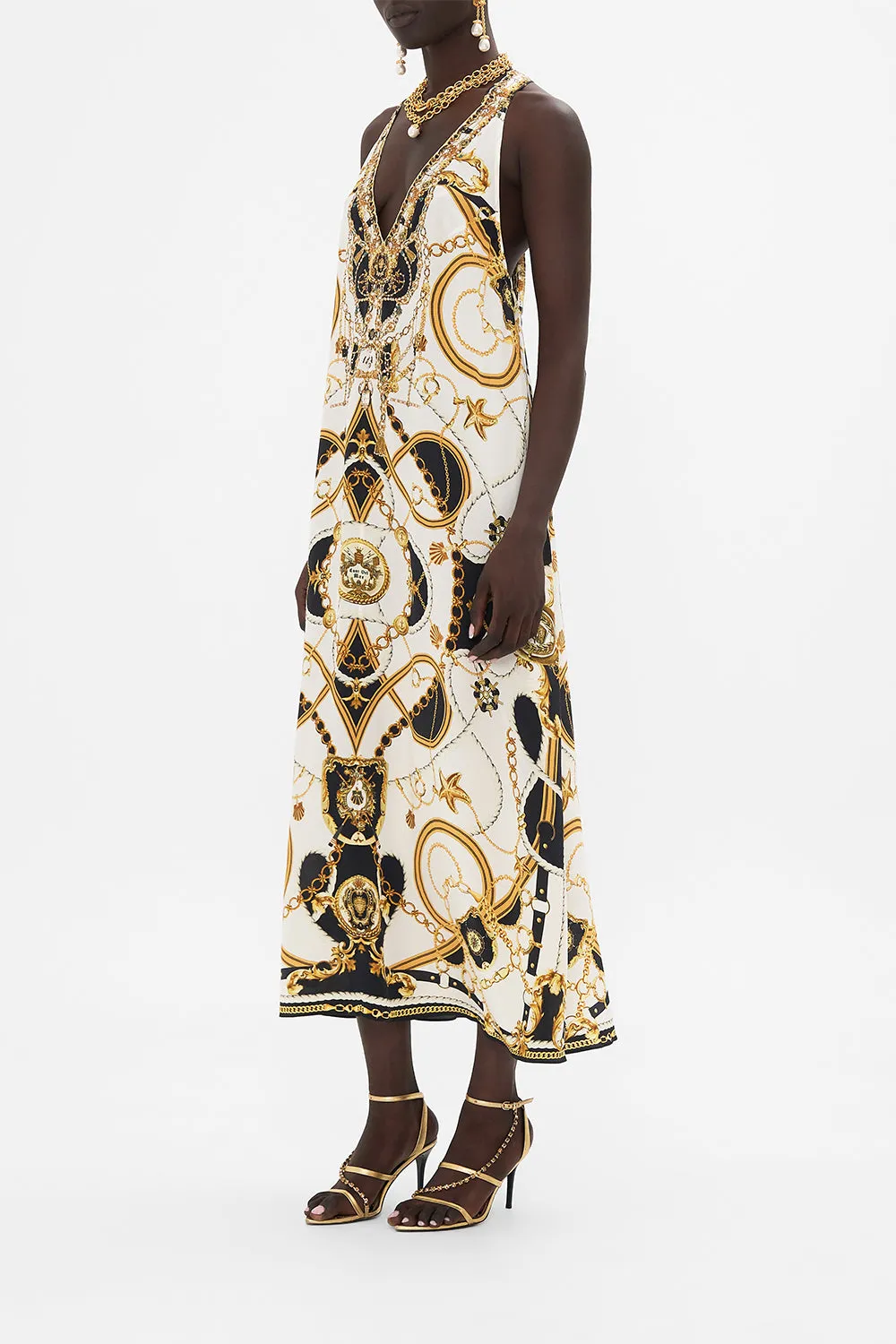 RACER BACK DRESS WITH HARDWARE SEA CHARM
