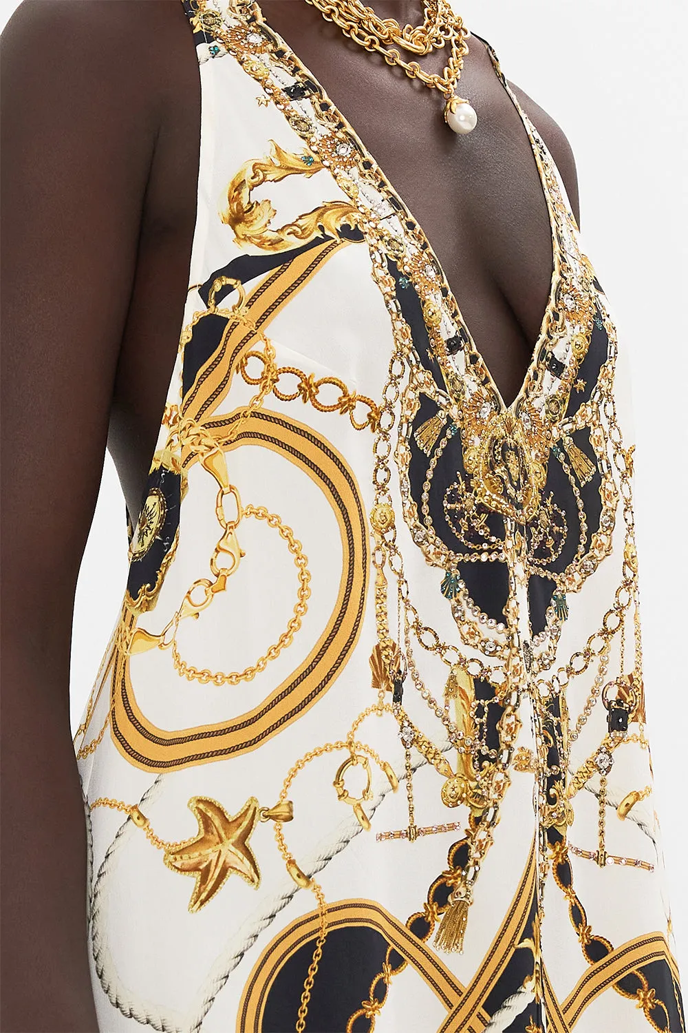 RACER BACK DRESS WITH HARDWARE SEA CHARM