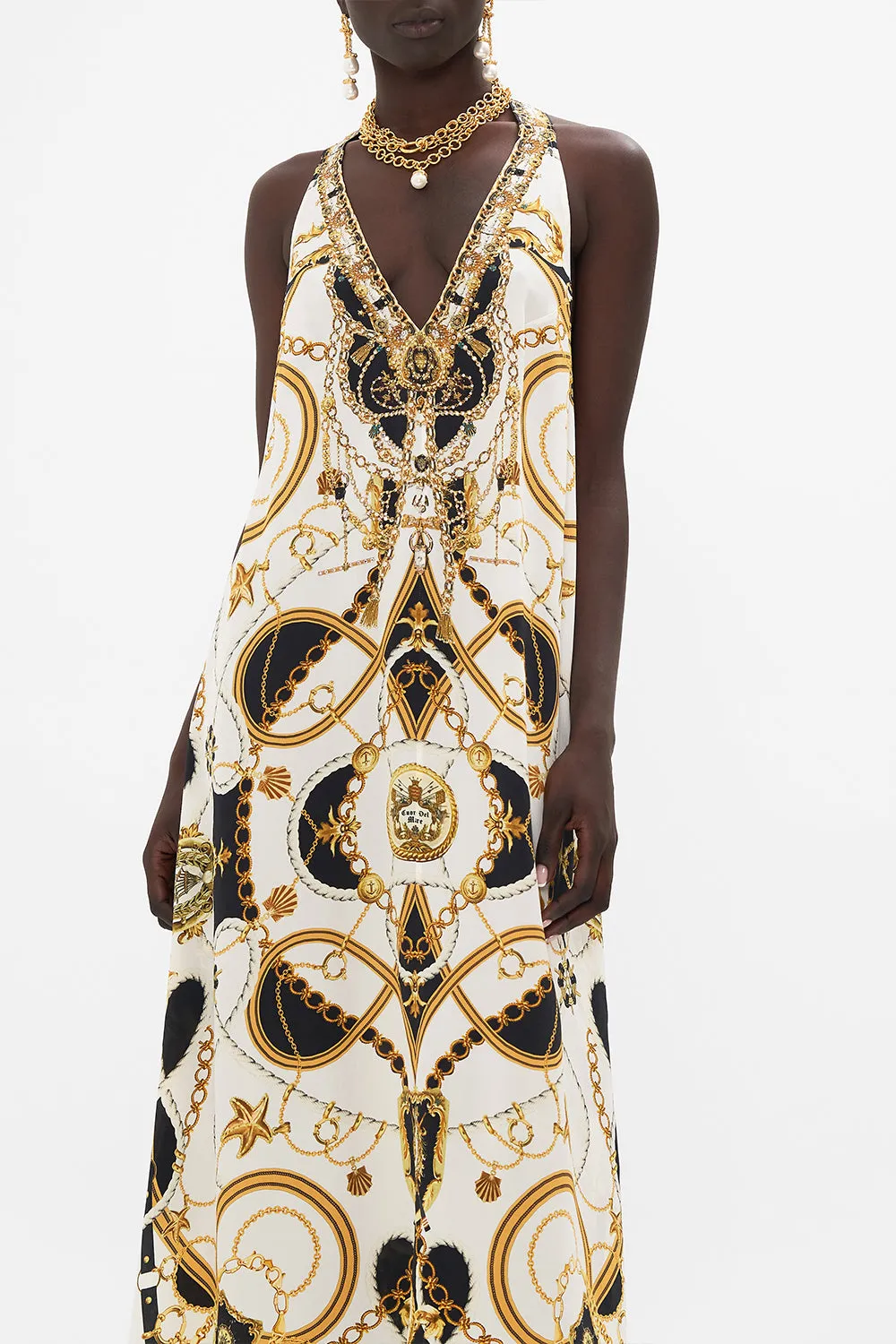 RACER BACK DRESS WITH HARDWARE SEA CHARM