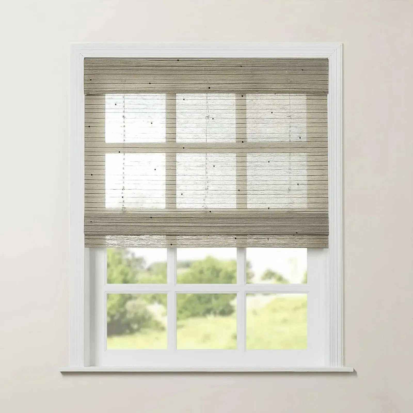 Rae Natural Ramie Jute Woven Wood Shades - Series M
