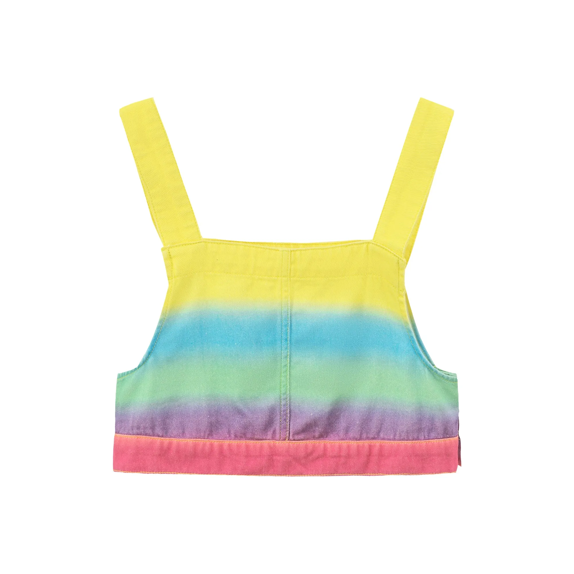 Rainbow Cropped Overall Top