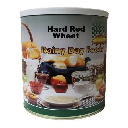 Rainy Day Foods Hard Red Wheat Natural 6 (Case of Six) #10 Cans - 150 Servings