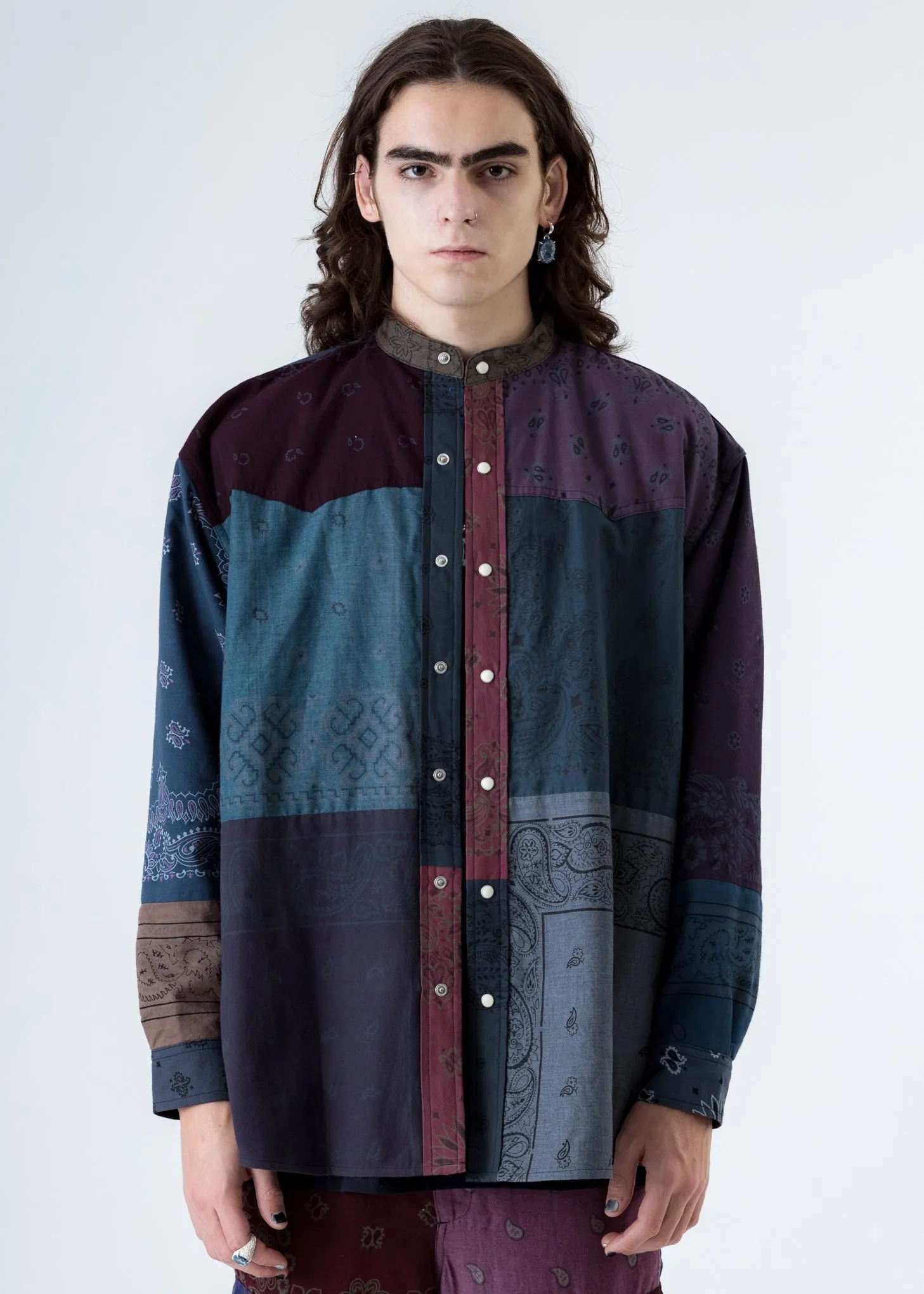 ROGIC Mix Bandana Patch Work Jacket