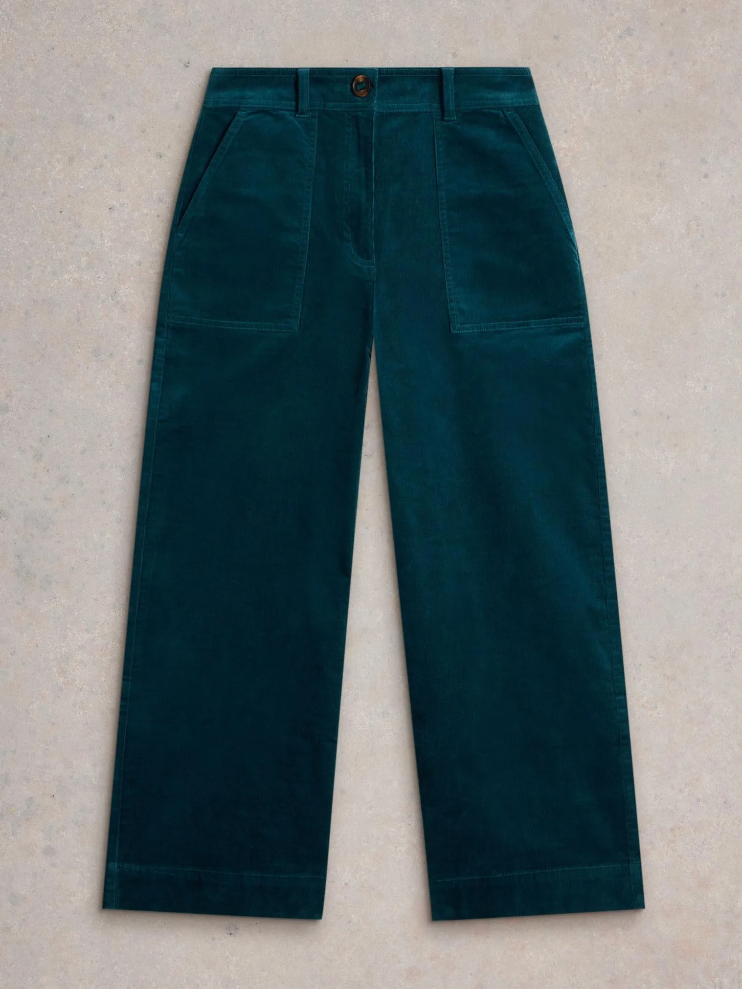 Romy Cord Cullotte Pant by White Stuff in Dark Teal