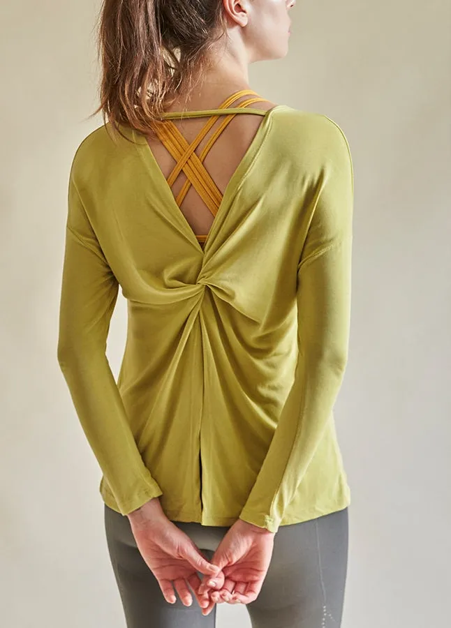 Ruched Long Sleeve Top (preorder/ 4 colours)