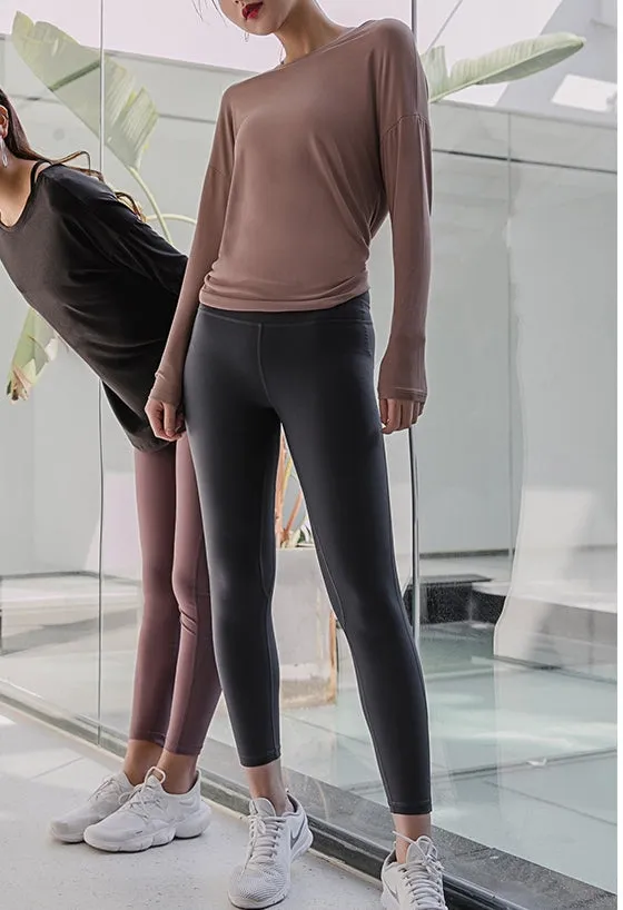 Ruched Long Sleeve Top (preorder/ 4 colours)