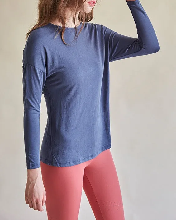 Ruched Long Sleeve Top (preorder/ 4 colours)