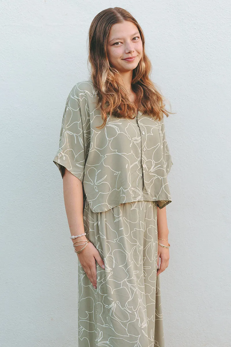 Salt   Sea Talia Top - Mint Ginger, Sage Ginger