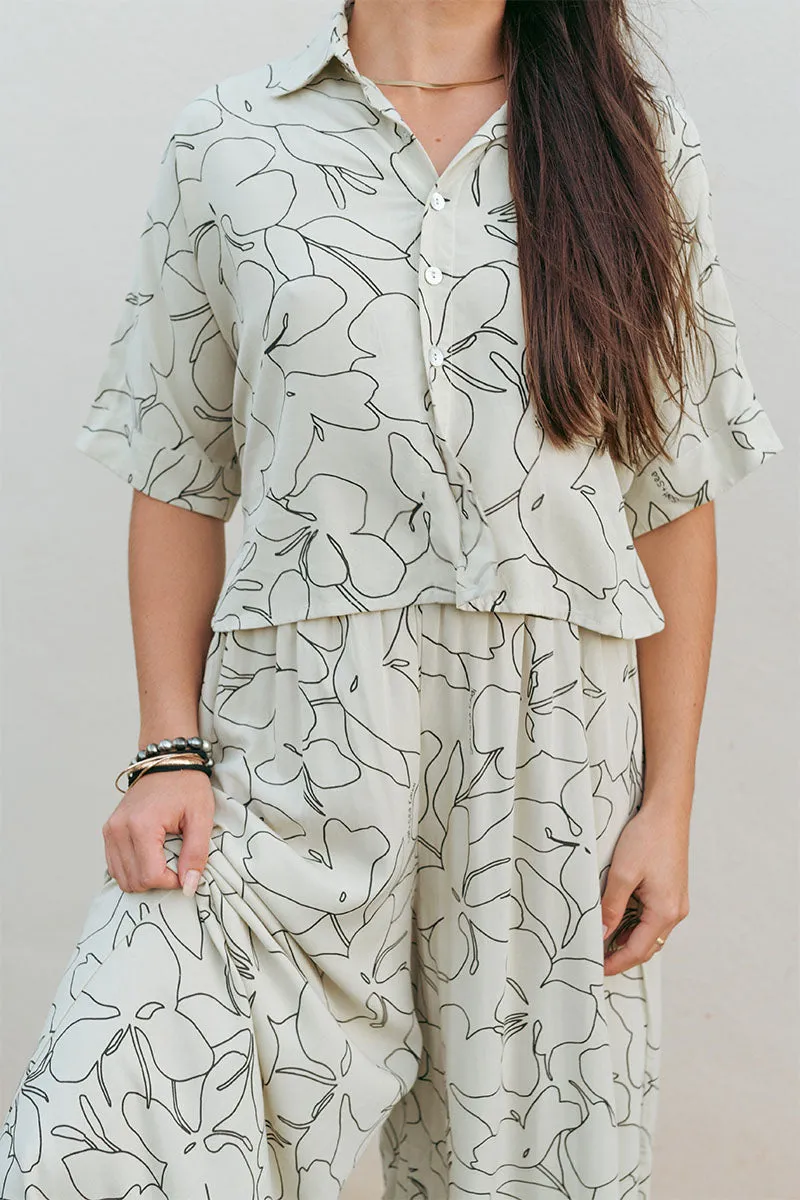 Salt   Sea Talia Top - Mint Ginger, Sage Ginger