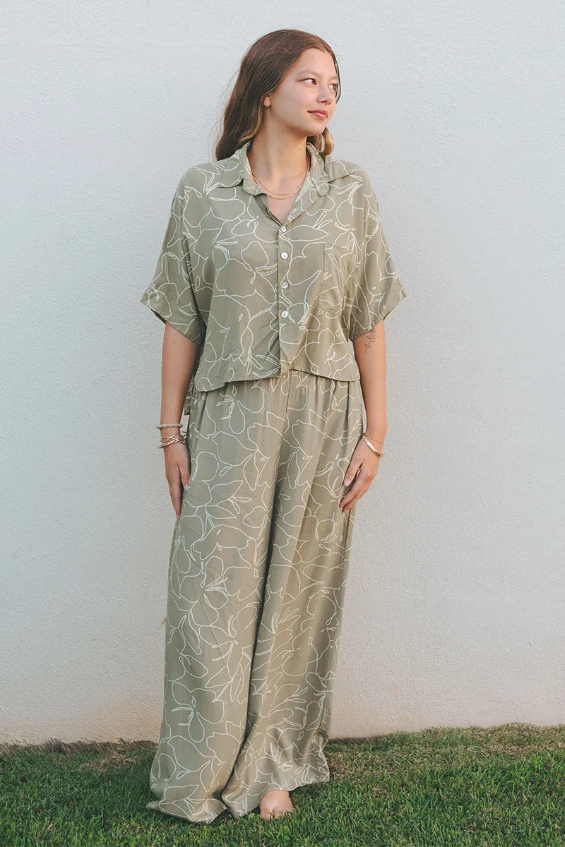 Salt   Sea Talia Top - Mint Ginger, Sage Ginger