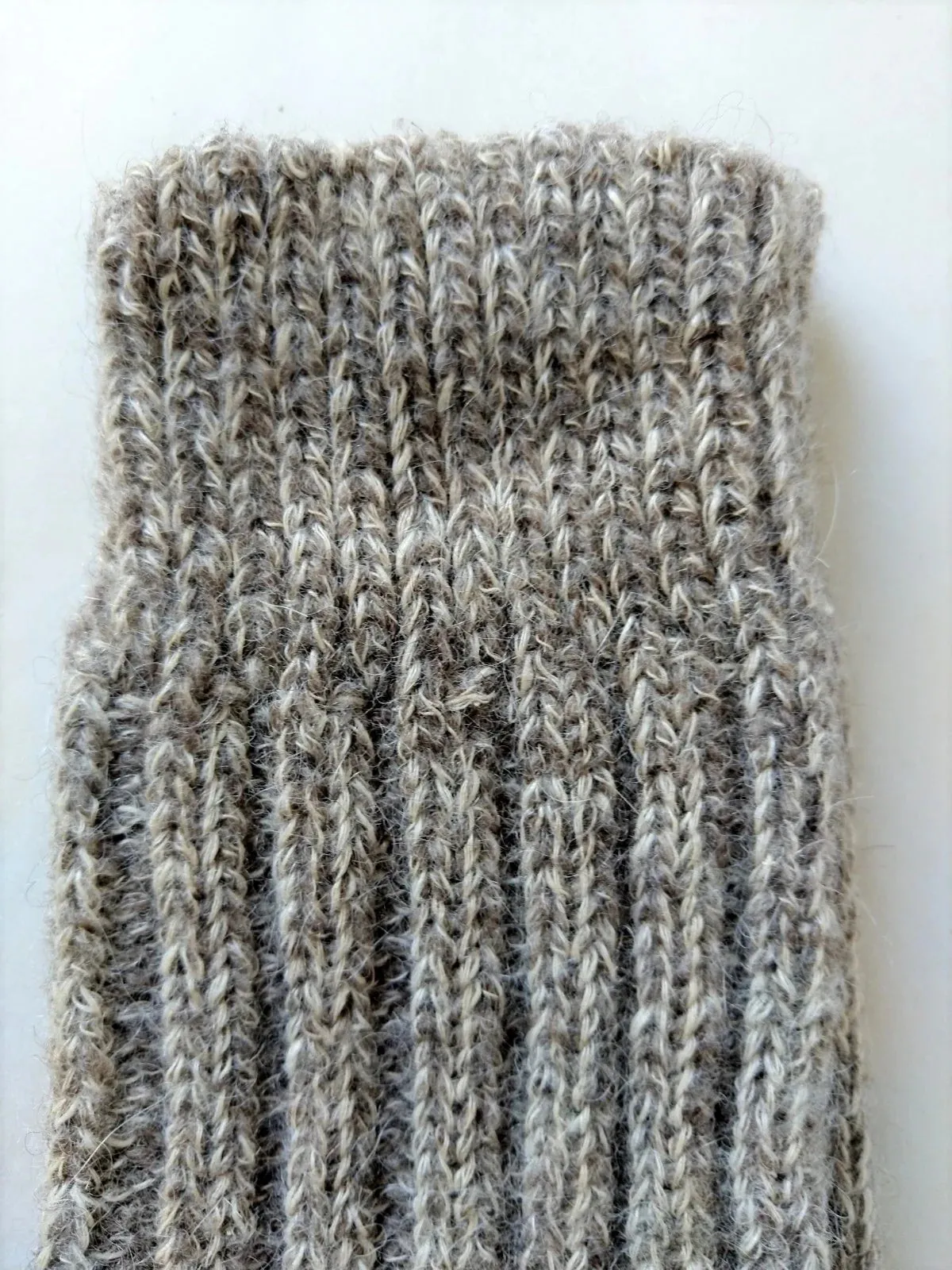 SARA ~ Wool/Alpaca/Cotton/Hemp Sock. Natural. Undyed.