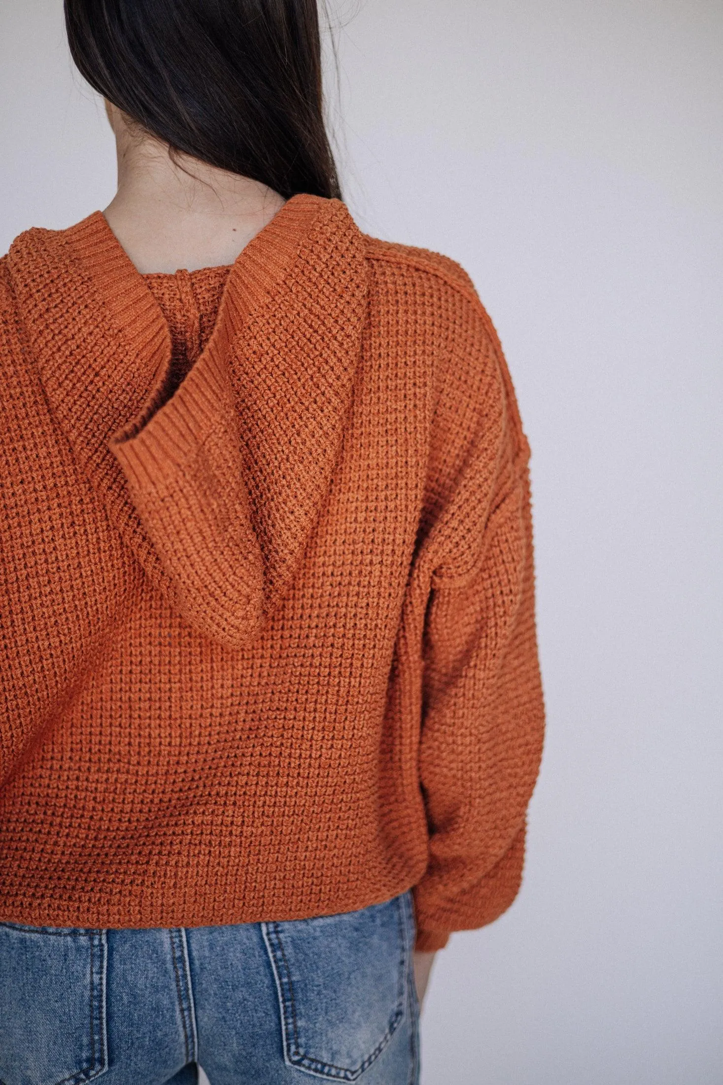Sarah Sweater Jacket in Rust