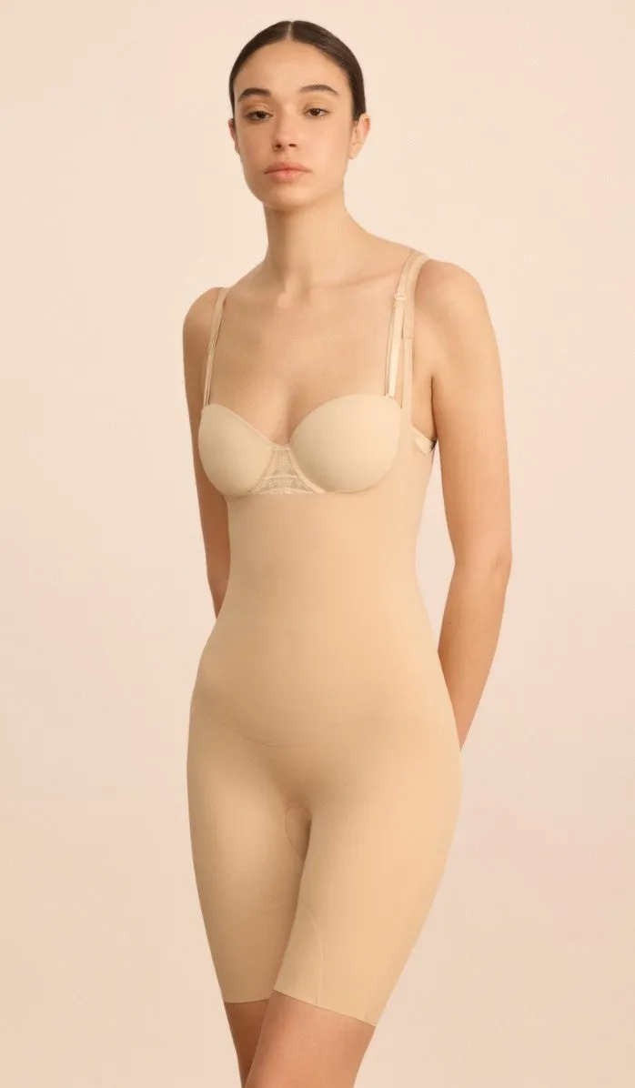 SCULPTING OPEN-CHEST OVERALL - POWDER