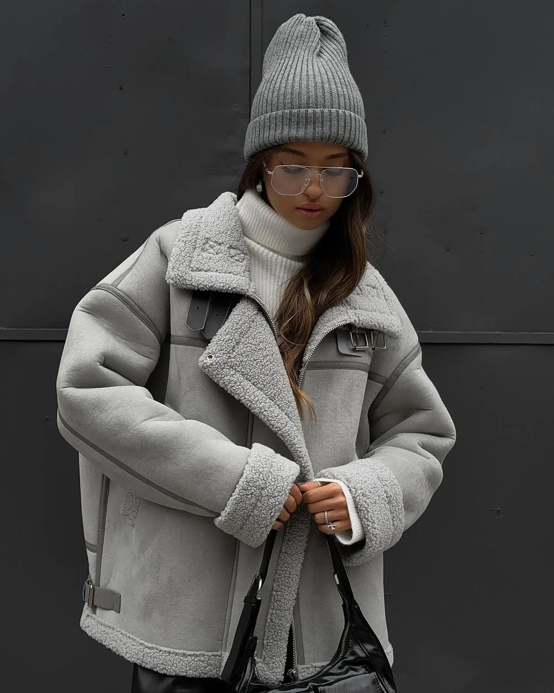 Shearling Aviator Jas