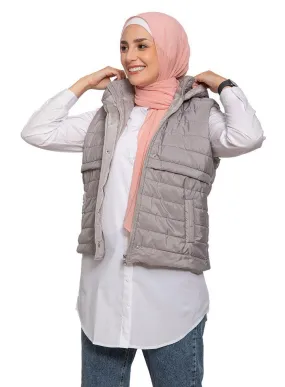 Silver Bumb-Cut Jacket