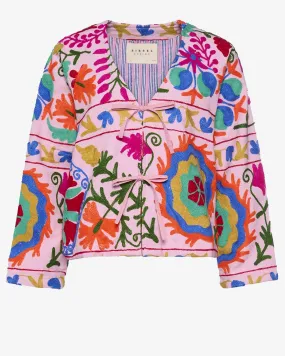 Sissel Edelbo Pink Floral Embroidered Jacket
