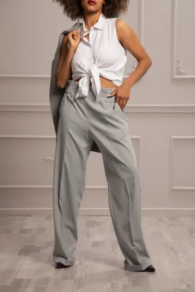 STRAIGHT ELASTICATED PANTS