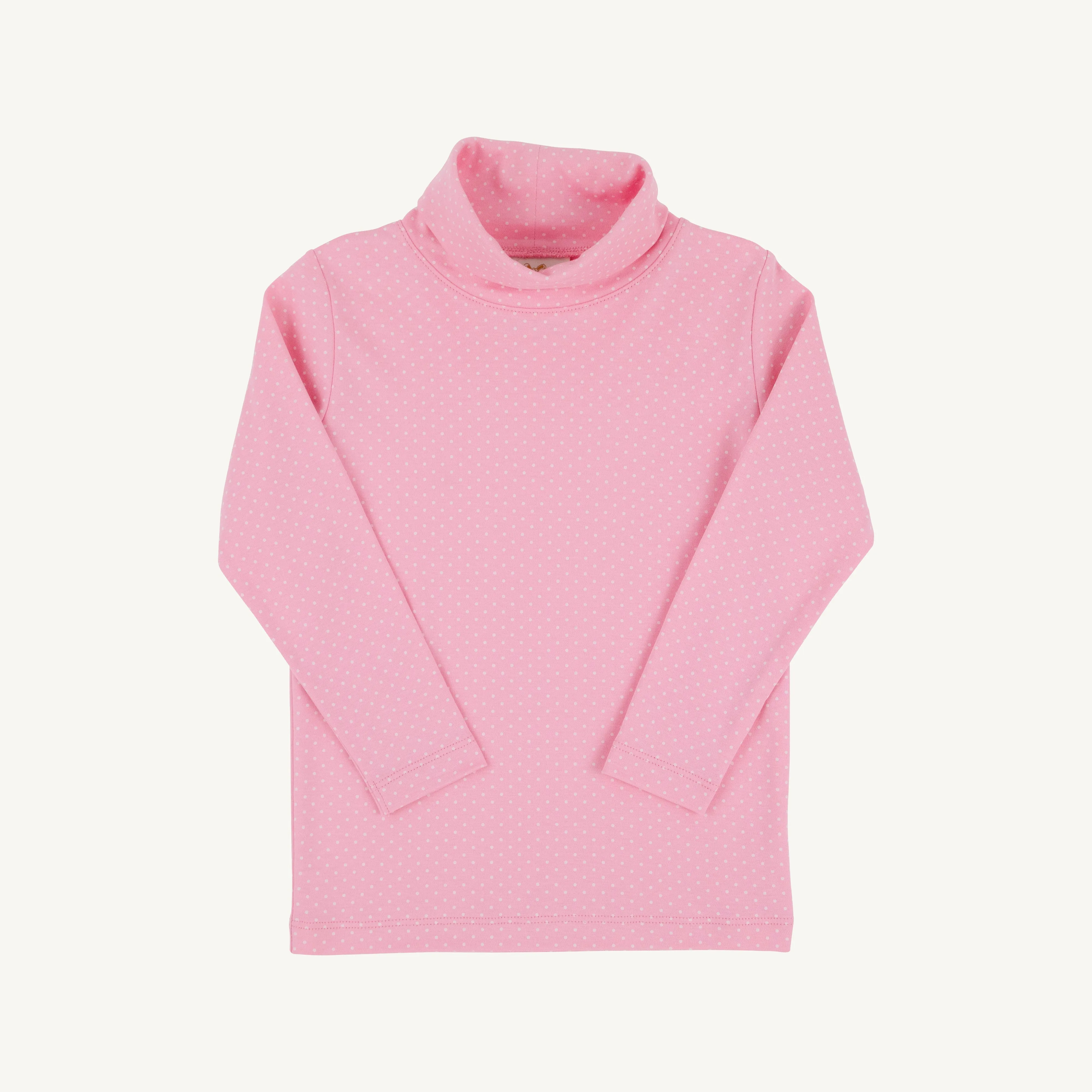 Tatum's Turtleneck & Onesie - Hamptons Hot Pink with Palm Beach Pink Micro Dot