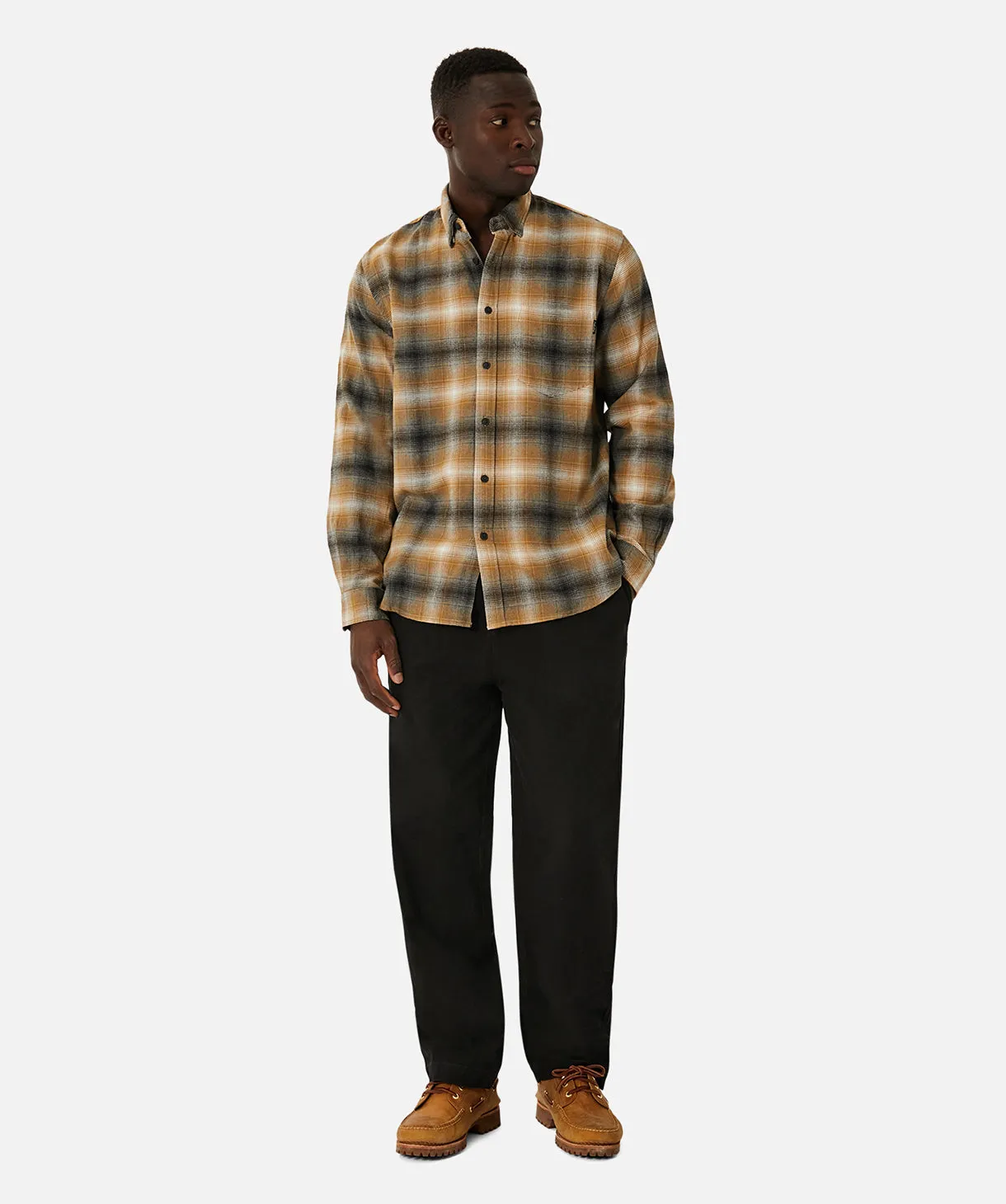 The Dunsmore L/s Shirt - Camel Grey