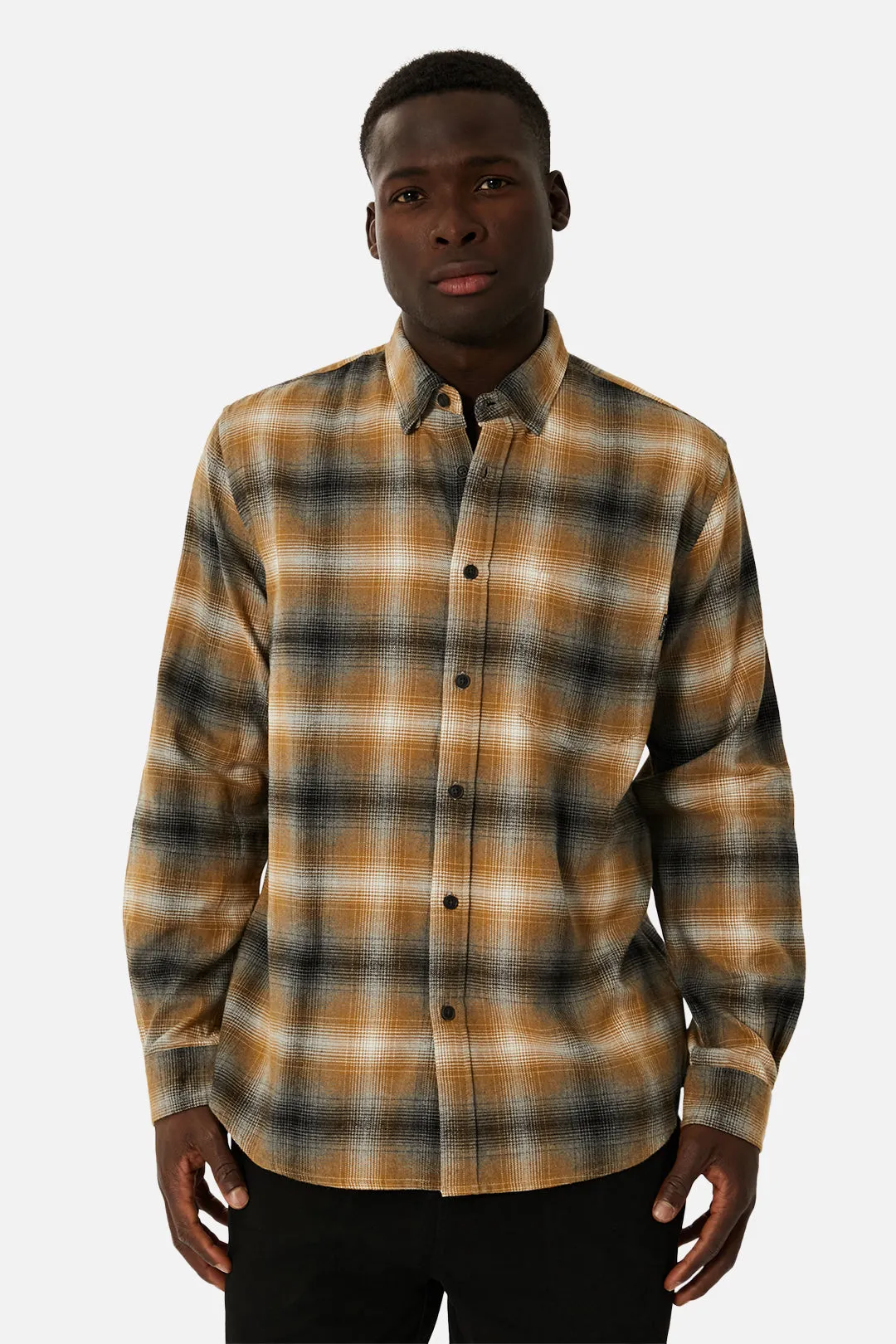 The Dunsmore L/s Shirt - Camel Grey