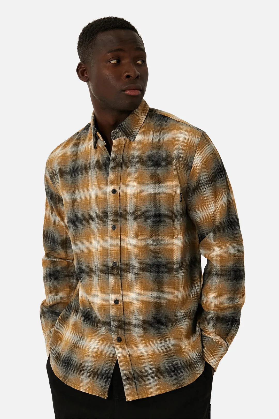 The Dunsmore L/s Shirt - Camel Grey