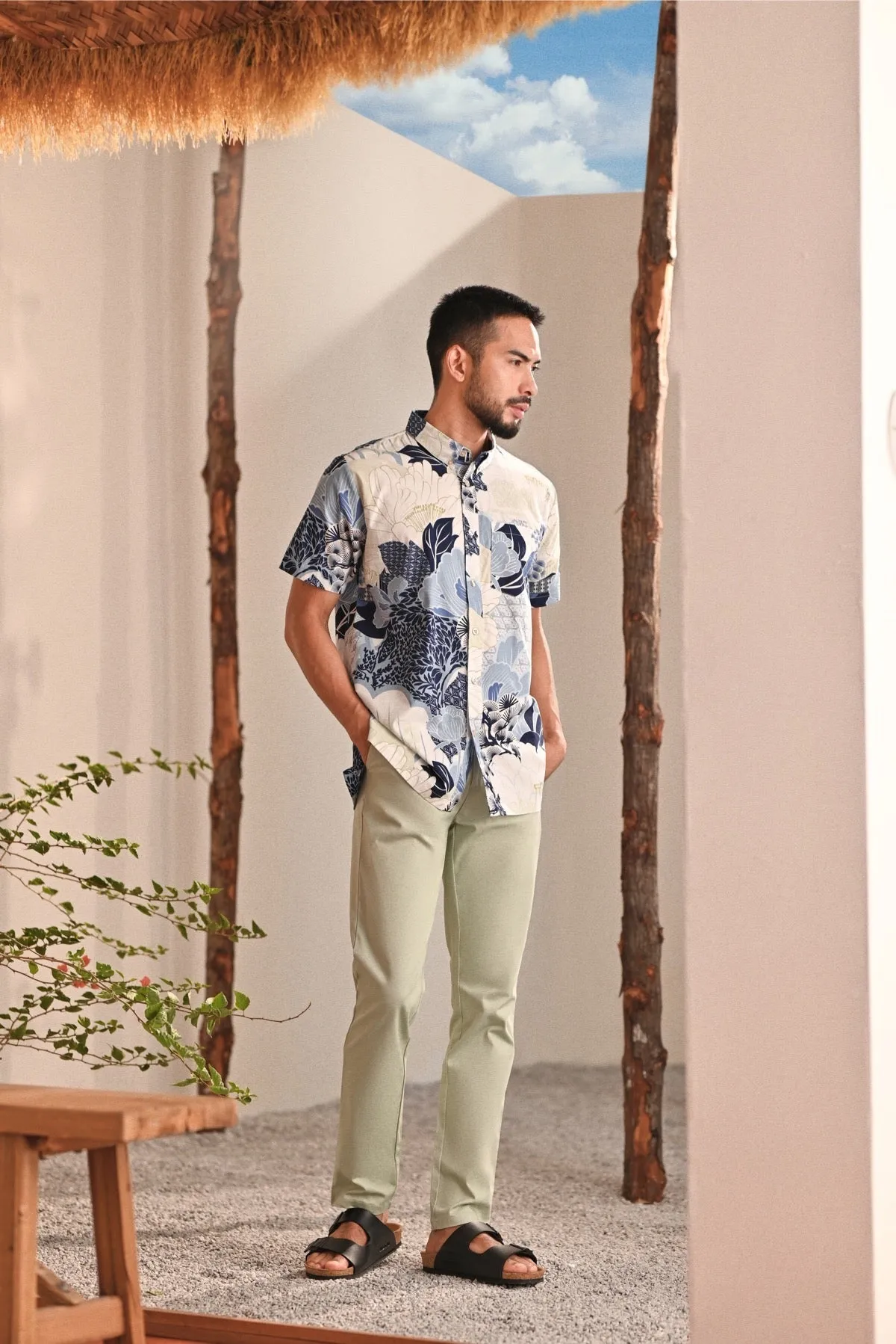 The Perfect Men Slim Fit Pants - Fog Green