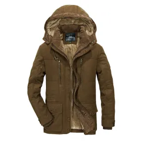 Tommy™ kaki met revers winddichte Parka winterjas