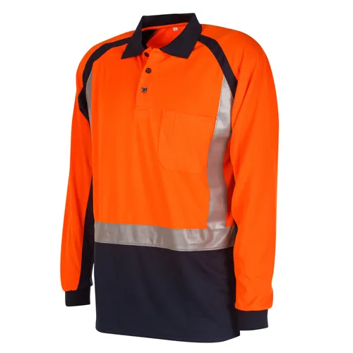 Tuffviz | Long Sleeve Two Tone Polo