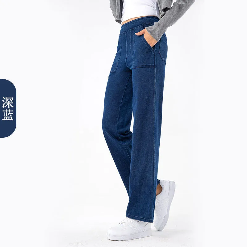 Versatile High Waisted Work Jeans