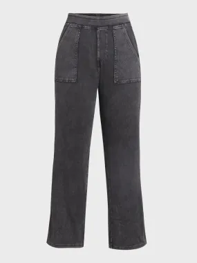 Versatile High Waisted Work Jeans