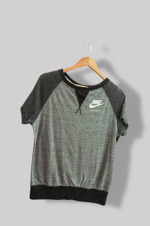Vintage 90s Nike Just Do It Medium Black Grey Soft Sweatshirt