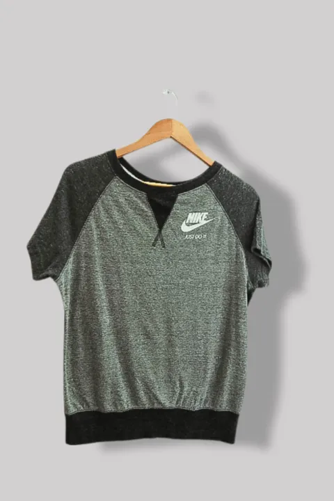 Vintage 90s Nike Just Do It Medium Black Grey Soft Sweatshirt