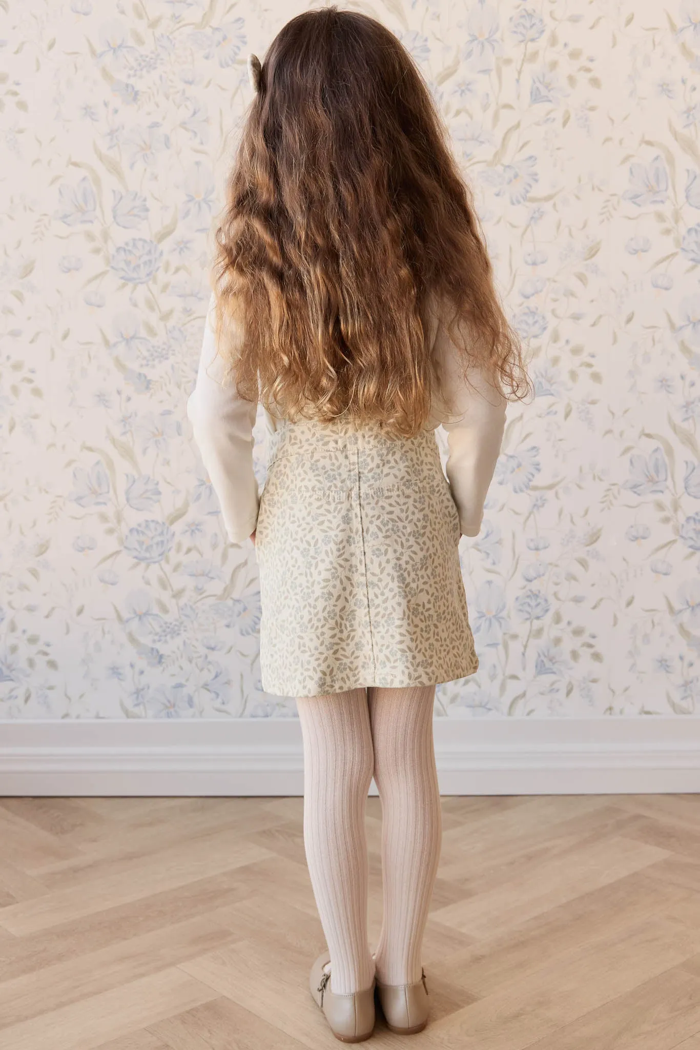Vintage Overall Dress - Elodie Whisper White