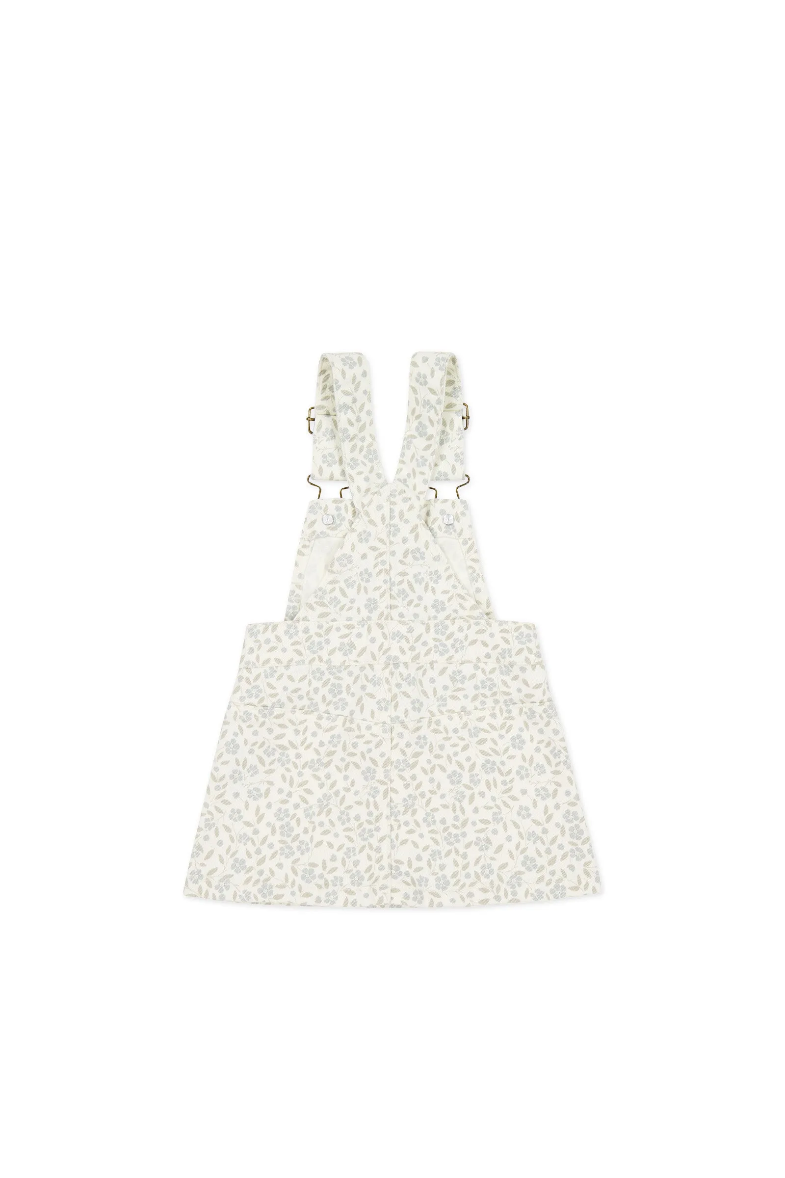 Vintage Overall Dress - Elodie Whisper White