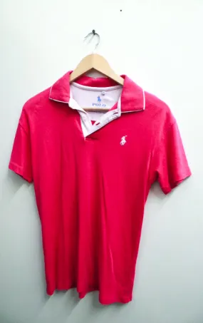 Vintage pink polo ralph lauren medium regular fit polo shirt
