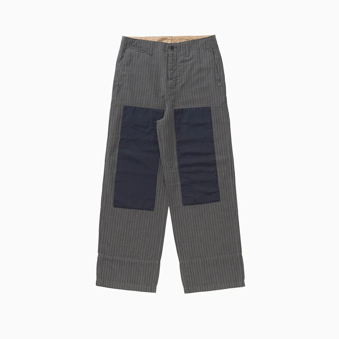 Visvim EX Wide Chino Pants Stripes Navy