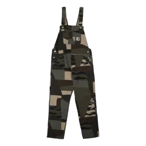 W' Bib Overall Straight Camo Mend