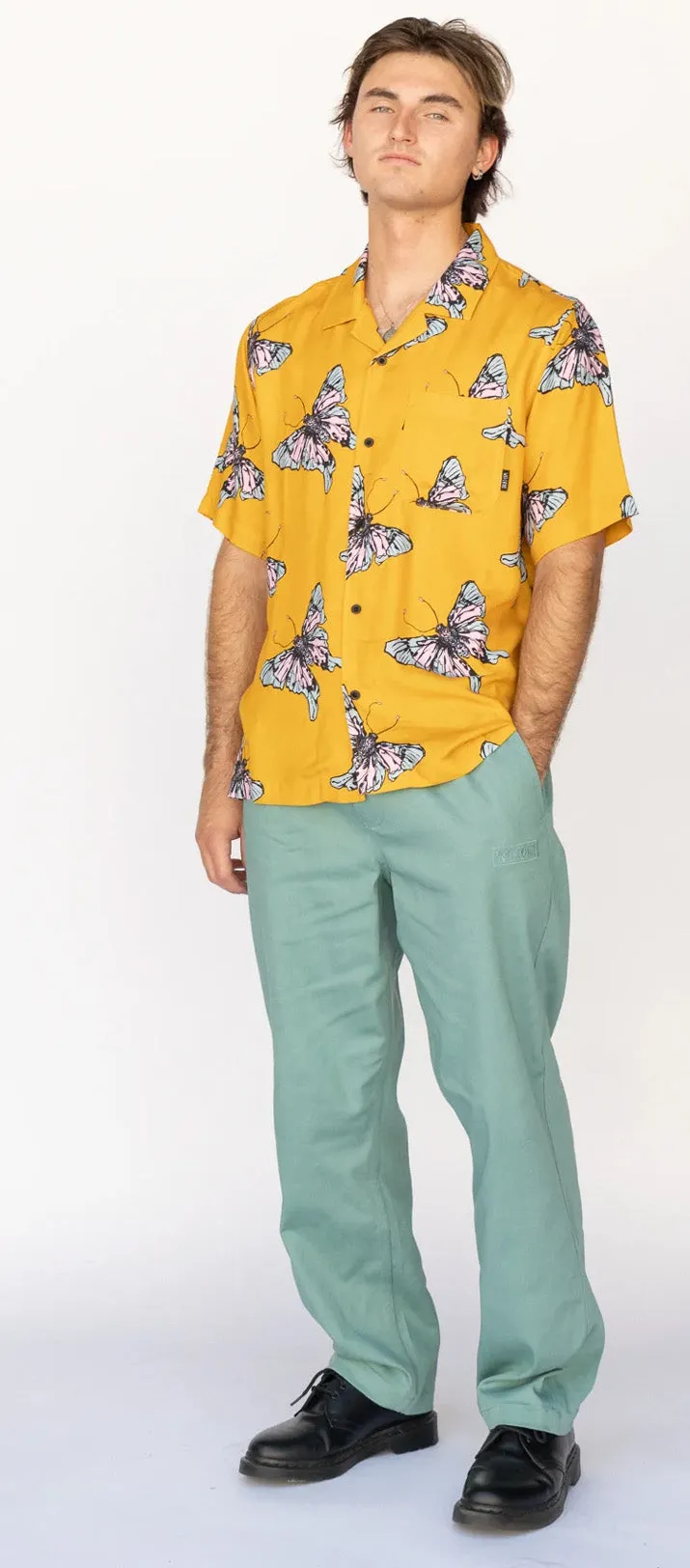 Welcome - Principal Elastic Waist Twill Pants | Petrol