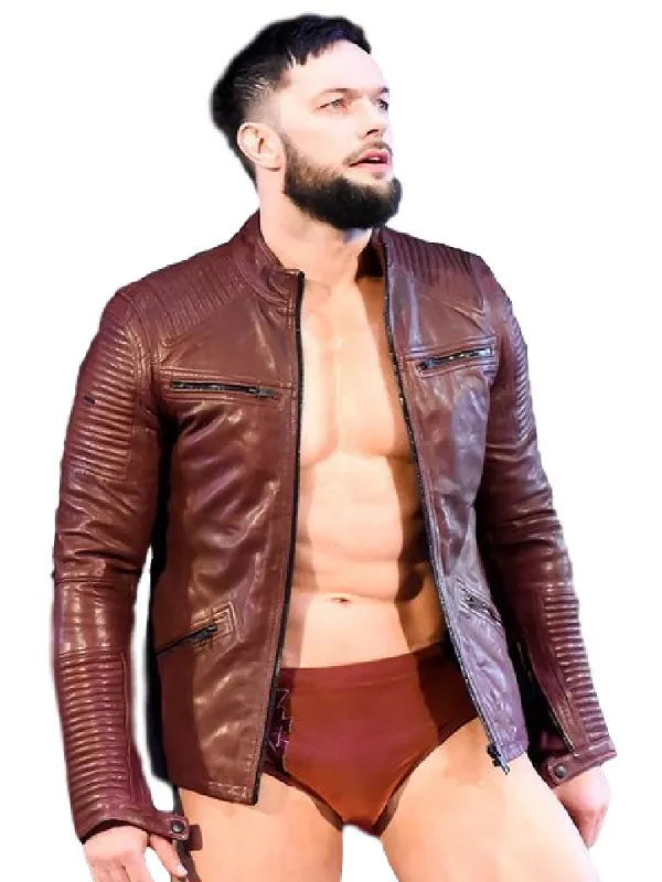 WWE Wrestler Finn Balor Leather Jacket | WWE Men Leather Jacket The Jacket Seller