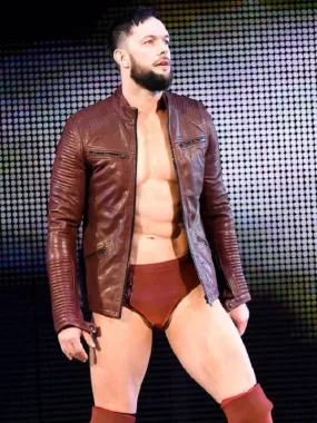 WWE Wrestler Finn Balor Leather Jacket | WWE Men Leather Jacket The Jacket Seller